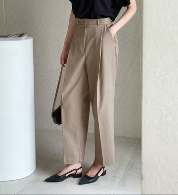 Ronlid One Tuck Wide Straight Pants
